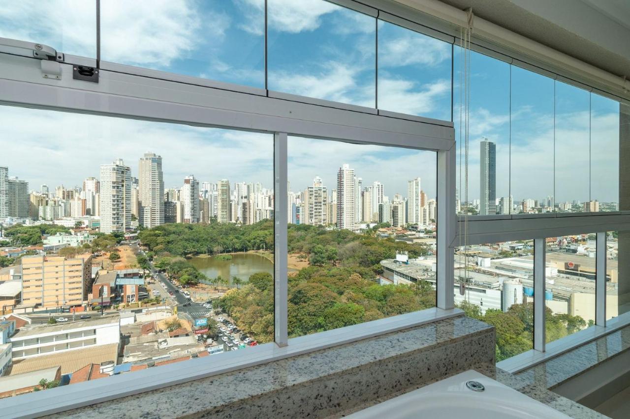 Apartamento De 1 Quarto Com Vista Para O Parque Vaca Brava E Com Jacuzzi No Setor Bueno - El1802 Goiânia Eksteriør bilde